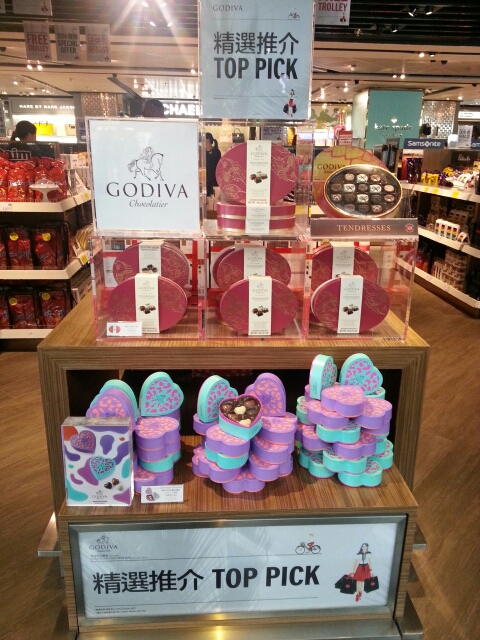 Godivaのチョコレート土産